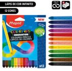 90 Cx Lápis de Cor Infinito Infantil Não Aponta 12 Cores Lembrancinha Material Educacional Prenda - maped