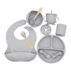 9PCS/set Baby Food Grade Silicone Tableware, Material Seguro - Wokex