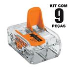 9un Conector Wago 221-412 2 vias 32A/450V Emenda Original