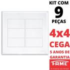 9un Placa 4X4 Cega Com Suporte Evidence