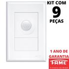 9un Sensor de Presença Bivolt Fotocélula Com Placa Evidence FAME