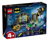 A batcaverna com batman, batgirl e coringa - LEGO