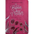 A Bíblia da Mulher Letra Grande ARC Luxo Rosa