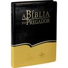 A Bíblia Do Pregador Ra Preta Com Dourado Luxo Sbb