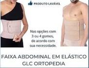 Faixa elástica abdominal de gomos, com velcro FEMININA (3, 4 ou 5 gomos)