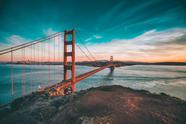 A Ponte de São Francisco - quadro decorativo mdf 60x40 cm - Decoração - Países - Viagem