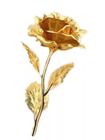 A Rosa Encantada Golden Rose Dourada Flores decoração