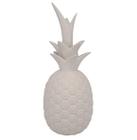 Abacaxi Decorativo De Cerâmica Branco SK0037