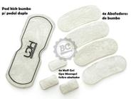 Abafador de Tambores Luen LDH Kit Harmonic Branco com Padkick e Abafadores de Bumbo e Tom (98257BR)