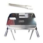 Abafador Inox 45x39 e Pegador Carnes - Grelha, Churrasqueira