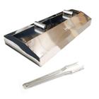 Abafador Inox 82x39 e Pegador Carnes - Pizza e Churrasqueira