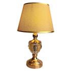 Abajur Cúpula Luminária Mesa Quarto Sala mesa de cabeceira dourado cristal