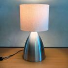 Abajur de Mesa Cone Escovado Com Cúpula Para Decoração Casa e Sala, Quarto Cabeceira de Cama e Escritório leitura