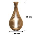 Abajur Grande de Chão GOTAS DE ORVALHO MDF Luminária -