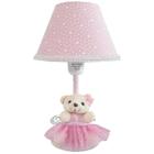 Abajur Infantil Bebê Quarto Criança Rosa Estrelinha - Erich Baby