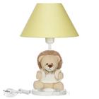 Abajur Infantil Luminaria Quarto Bebe Safari Leão Leãozinho Palha C. Amarelo - Aldan