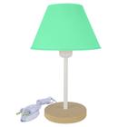 Abajur Infantil Momy Menina Menino Luminária para Quarto de Bebê Cor Verde