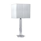 Abajur Luminaria De Mesa Hefesto De Cristal Led Cúpula Prata