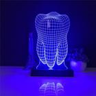 Abajur Luminária Dente 3D LED Decorativo