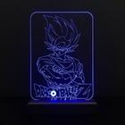 Abajur Luminária Led Goku Sayajin Dragon Ball Z Decorativo - Tecnotronics