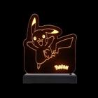 Abajur Luminária Led Pokemon Go Pikachu Decorativo