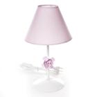 Abajur Metal Flor P Rosa Quarto Bebê Infantil Menina - Potinho de mel