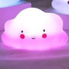 Abajur Nuvem Luminária Infantil Céu Menina Luz Kawaii Rosa