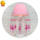 Abajur Quarto Infantil Decorativo Luminaria Menina Laço Rosa