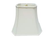 Abajur Royal Designs Retangular Cut Corner Branco 30 cm