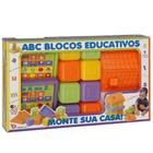 ABC Blocos De Montar Didático Educativo Alfabeto Presente Criança 452 Pica Pau