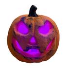 Abobora Assustadora Jack 15Cm Com Luz Led Halloween Cromus - Cromus Halloween