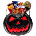 Abóbora Halloween Balde para Pedir Doces Colocar Vela Decoração Festa Bruxas - Toy Master