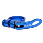 Abraçadeira Canote Kapa 34.9 mm P/canote 31.6 mm Azul Bloc.