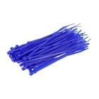 Abraçadeira de Nylon 2.5mmx100mm Azul Brasfort 50un