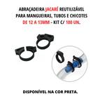 Abraçadeira Jacaré P/ Mangueiras De 12 A 13 Mm - 100 Unidades