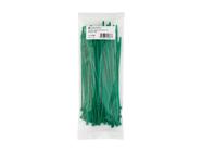 Abraçadeira Monoprice 20 cm 18 kg 100 unidades/pacote de nylon verde