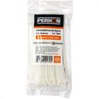 Abracadeira Nylon Perkon Branca 3,5X150 100 Pecas 1252