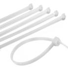 Abraçadeira Plástica - Nylon Branca Emb. 100 peças, Opção: Branco(a), Tamanho: 300,0 x 4,8mm - EDA