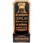 Abridor de Garrafas e Suporte Tampinhas Beer Decor - Cerveja e Amigos - Retrofenna Decor