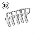Abridor Multiuso Garrafa Lata Combinado Inox Manual Kit Com 10