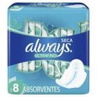 Absorvente Always Ultrafino Cobertura Seca com Abas 8 unidades