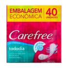 Absorvente Carefree Brisa Sem Perfume com 40 unidades