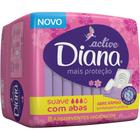 Absorvente diana active suave c/ 8