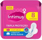 Absorvente Externo Intimus Tripla Proteção Cobertura Suave Com Abas 8 unidades