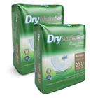 Absorvente Geriátrico Dry MasterSoft 20 Unidades Kit com duas unidades