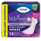 Absorvente incontinencia tena lady discreet maxi night com 14 unidades