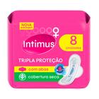 Absorvente Intimus com abas Cobertura Seca 8 unidades - Kimberly-Clark