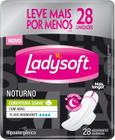 Absorvente Ladysoft Noturno Cobertura Suave com Abas 28 unidades