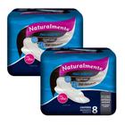 Absorvente Noturno Naturalmente Max com abas 8 un