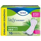 Absorvente Para Incontinência Urinária Tena Lady Discreet Normal 16 Unidades